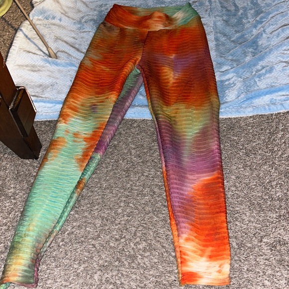 colorful booty leggings medium like new - Picture 1 of 4